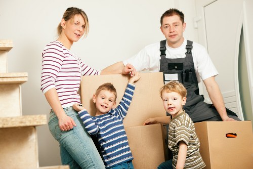 Commercial moving team planning a business relocation in Mortlake