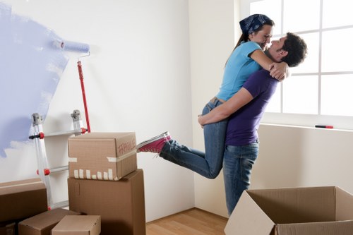 Loading office furniture for a Mortlake relocation
