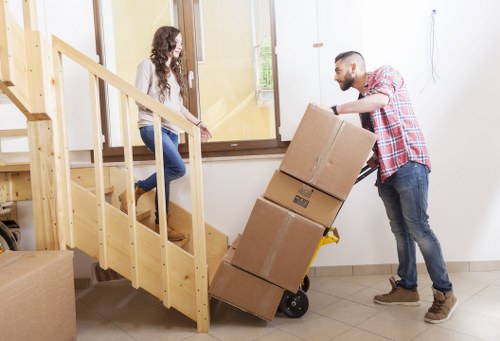 Removal professionals loading belongings for a Mortlake relocation
