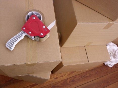 Furniture and boxes being transported for a Mortlake customer