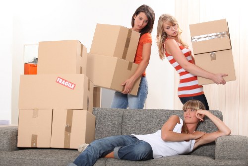Safety-focused Mortlake man with van service loading furniture securely